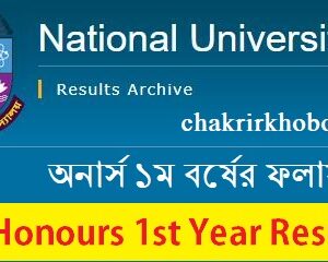 nu honours 1st year result