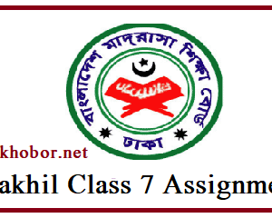 class 7 dakhil assignment
