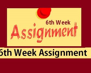 6th week assignment