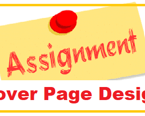 assignment cover page design