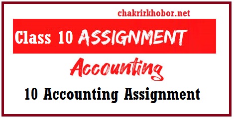 class 10 accounting assignment