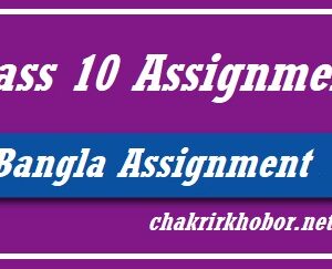 class 10 bangla assignment